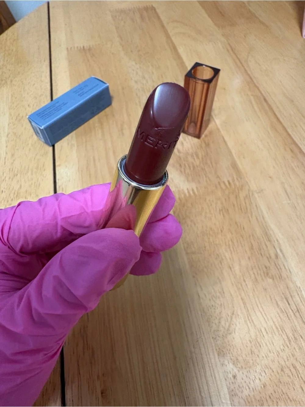 Merit ~ Signature Lip, Lightweight Lipstick in L’AVENUE, IMPERFECT, New in Box
